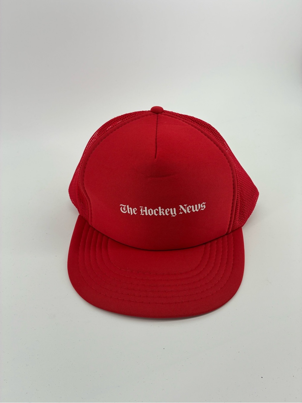 The Hockey News Athletic Headwear Red Trucker Hat - Picture 2 of 7